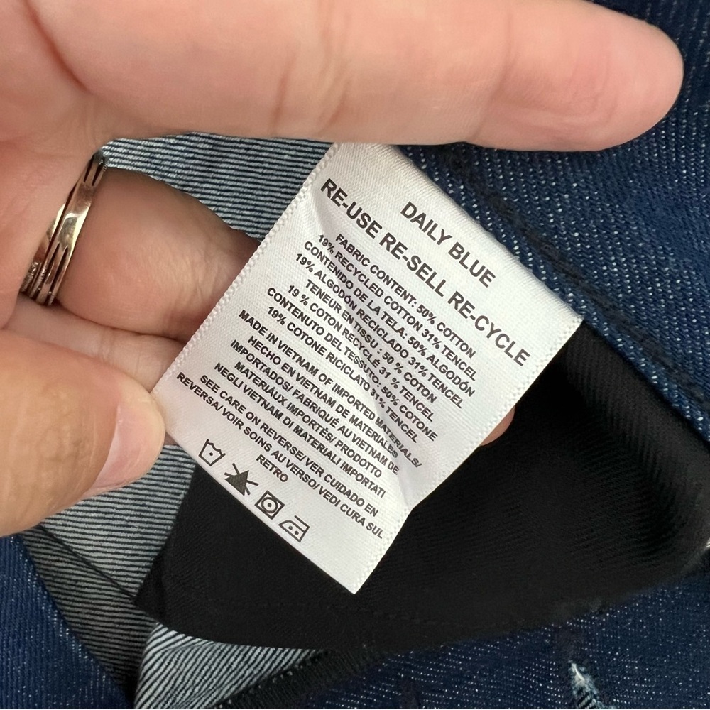 Daily Blue Boost in Nite Jeans Womens 31 Dark Indigo High Rise Straight Leg NWT - Picture 11 of 13